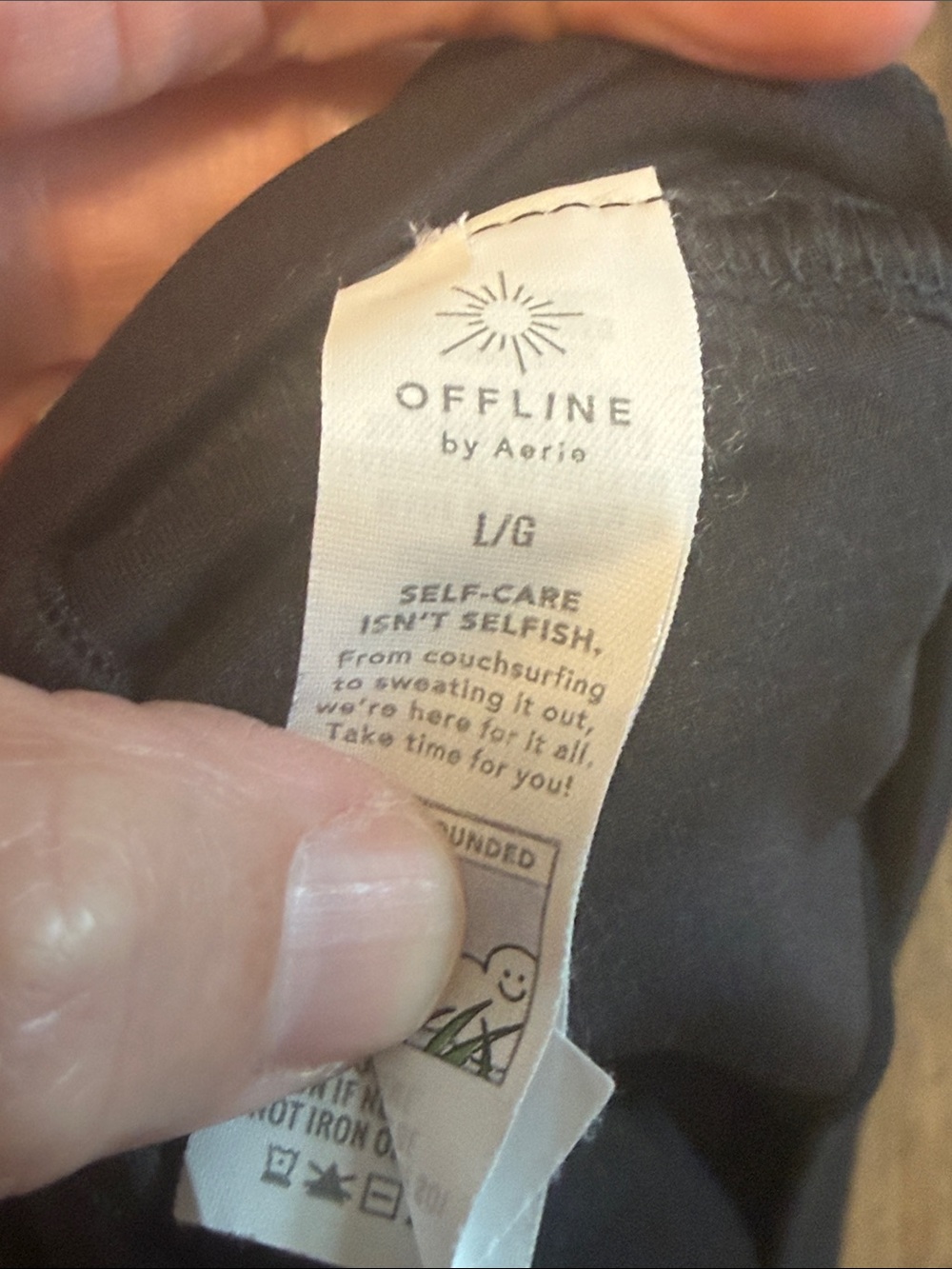 Aerie Offline Real Me pleated black tennis skort women’s size L - Picture 3 of 4